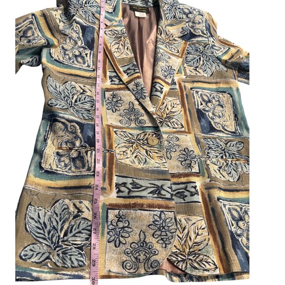 Toni Garment for CC Magic vintage 90s 2 piece Hawaiian skirt blazer suit sz 10 - Picture 13 of 13